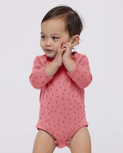Rabbit Skins Infant Fine Jersey Long Sleeve Bodysuit 4421 #colormdl_Mauvelous Spot