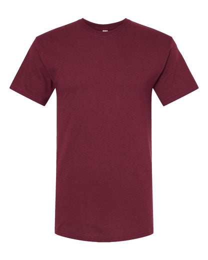 M&O Men's Gold Soft Touch T-Shirt 4800 #color_Maroon