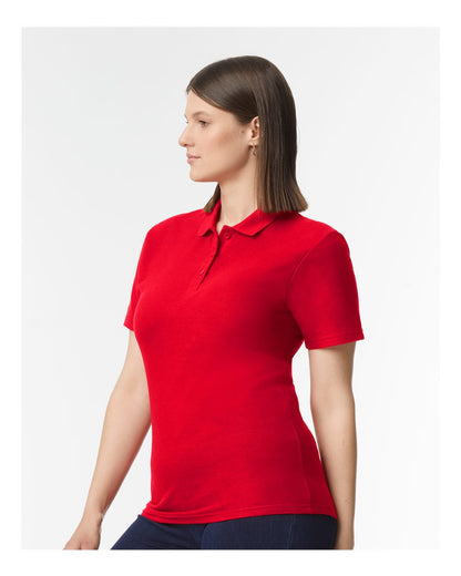 Gildan Women's Softstyle® Pique Polo 64800L #colormdl_Cherry Red