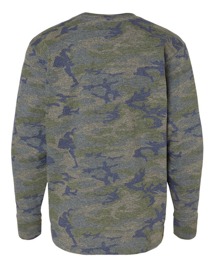 LAT Youth Fine Jersey Long Sleeve Tee 6201 #color_Vintage Camo