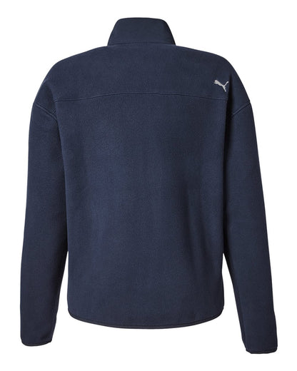 Puma Golf Women's Charley Fleece Full-Zip 626904 #color_Deep Navy