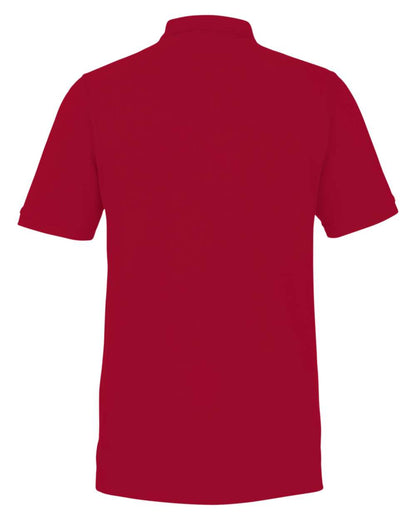 Harriton Men's Valiant Cotton Snag Protect Polo M205 #color_Red