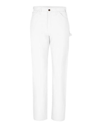 Dickies Men's Painter's Utility Pants 2953 #color_White - 37 Unhemmed
