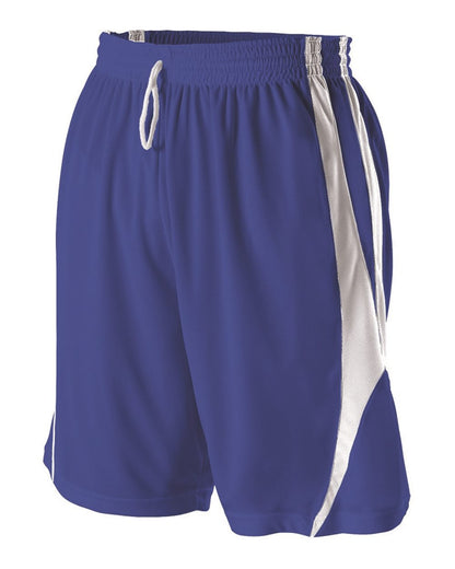 Alleson Athletic Reversible Basketball Shorts 54MMP #color_Royal/ White