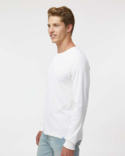 Russell Athletic Unisex Dri Power® CVC Performance Long Sleeve T-Shirt 64LTTM #colormdl_White