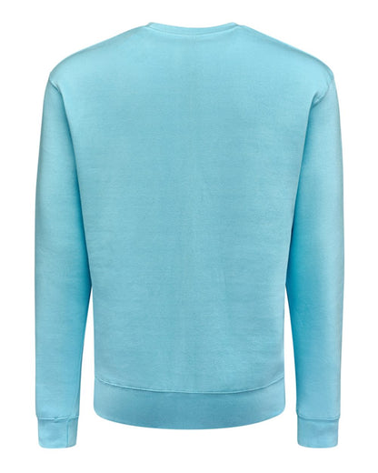 J. America Unisex BTB Fleece Crewneck Sweatshirt 8721 #color_Sky