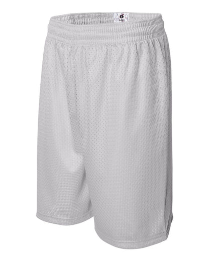 Badger Pro Mesh 9" Shorts 7209 #color_White