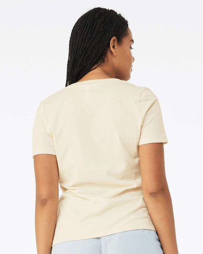 BELLA + CANVAS Women’s Relaxed Jersey V-Neck Tee 6405 #colormdl_Natural