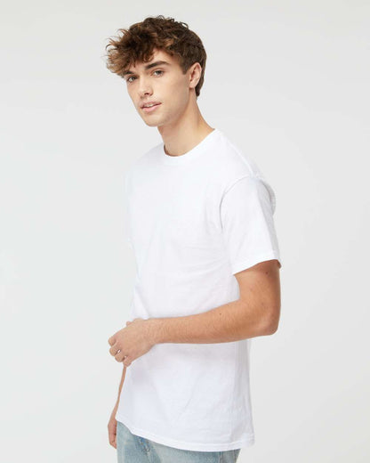 M&O Men's Gold Soft Touch T-Shirt 4800 #colormdl_White