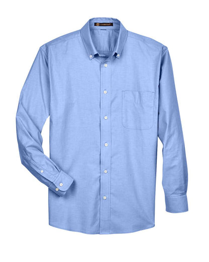 Harriton Men's Oxford Shirt M600 #color_Light Blue