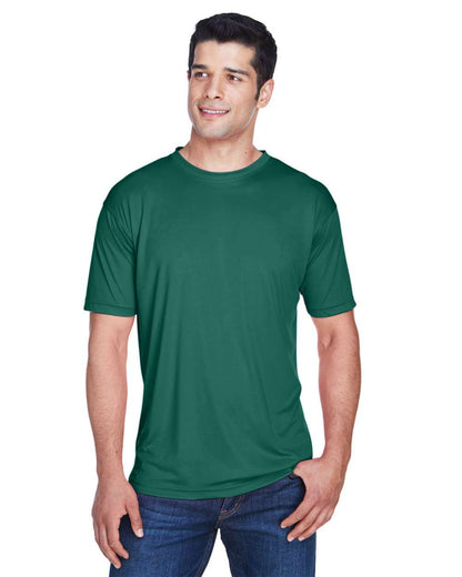UltraClub Men's Cool & Dry Sport Performance Interlock T-Shirt 8420 #colormdl_Forest Green