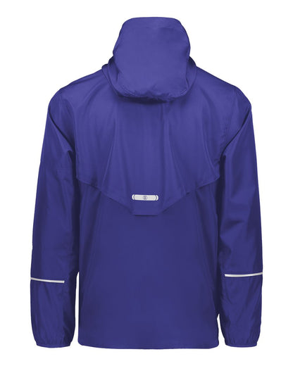 Holloway Men's Packable Hooded Jacket 229582 #color_Purple