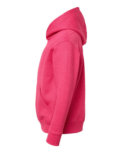 LAT Youth Fleece Hoodie Sweatshirt 2296 #color_Vintage Hot Pink