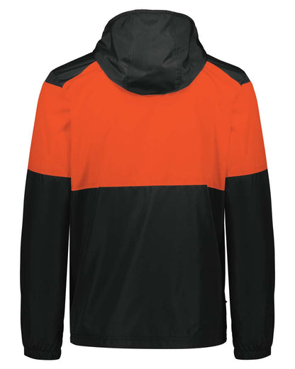 Holloway Men's SeriesX Hooded Jacket 229528 #color_Black/ Orange
