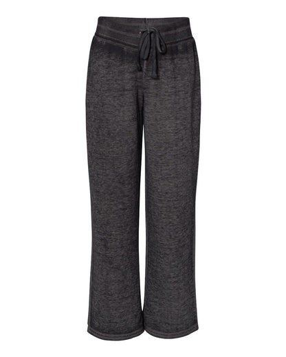 J. America Women’s Vintage Zen Fleece Sweatpants 8914 #color_Twisted Black