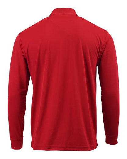 Paragon Men's Prescott Long Sleeve Polo 110 #color_Red