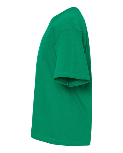 M&O Youth Gold Soft Touch T-Shirt 4850 #color_Fine Kelly Green