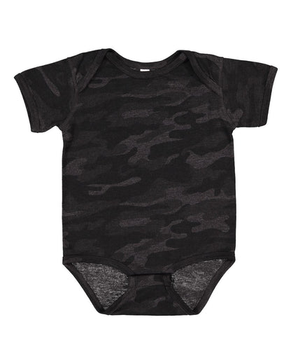 Rabbit Skins Infant Fine Jersey Bodysuit 4424 #color_Storm Camo
