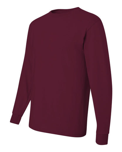 JERZEES Men's Dri-Power® Long Sleeve 50/50 T-Shirt 29LSR #color_Maroon