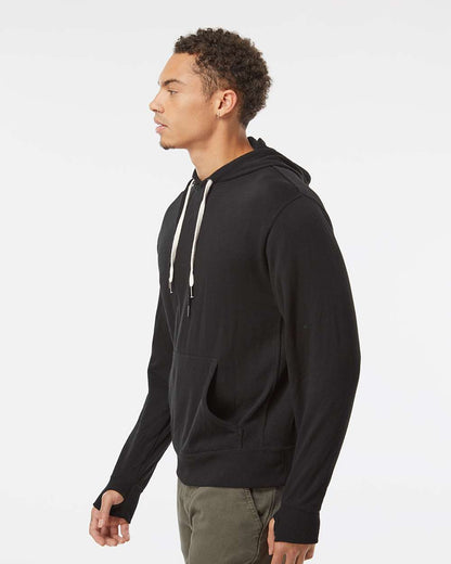 Independent Trading Co. Midweight French Terry Hooded Sweatshirt PRM90HT #colormdl_Black