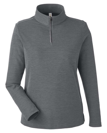CORE365 Women's Fusion ChromaSoft™ Pique Quarter-Zip Pullover CE405W #color_Carbon Heather
