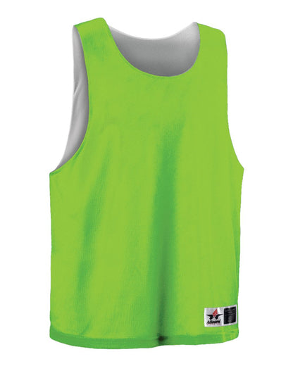 Alleson Athletic Youth Lacrosse Reversible Pinnie LP001Y #color_Lime/ White