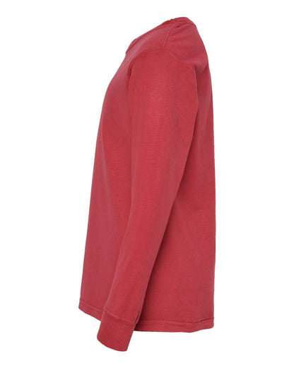 ComfortWash by Hanes Garment-Dyed Youth Long Sleeve T-Shirt GDH275 #color_Crimson Fall
