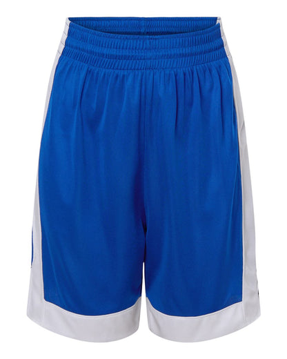 Augusta Sportswear Youth Match-Up Basketball Shorts 6890 #color_Royal/ White