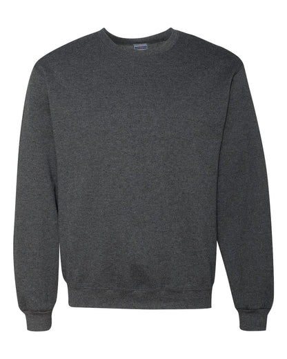 JERZEES Unisex Super Sweats NuBlend® Crewneck Sweatshirt 4662MR #color_Black Heather