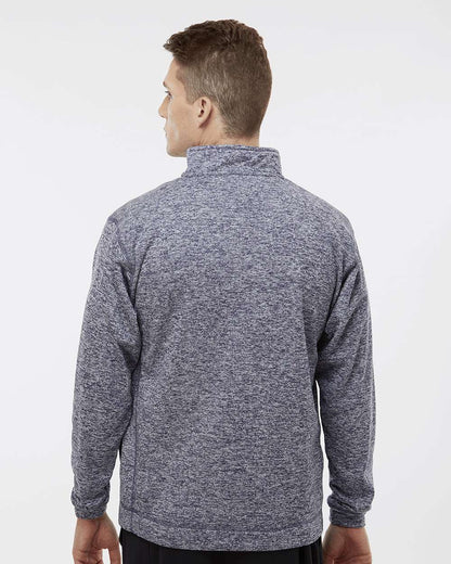 J. America Men's Cosmic Fleece Quarter-Zip Sweatshirt 8614 #colormdl_Navy Fleck
