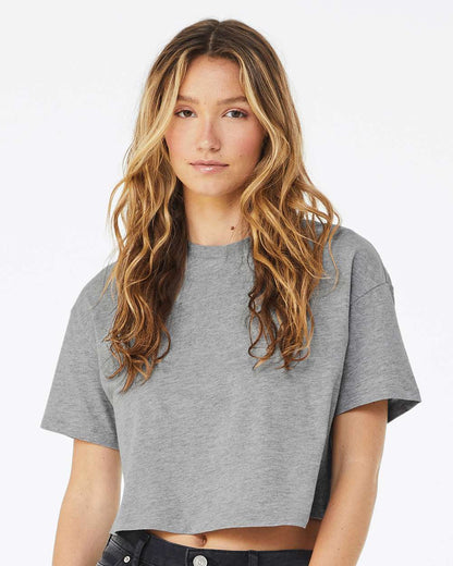 BELLA + CANVAS Women's Jersey Crop Tee 6482 #colormdl_Athletic Heather