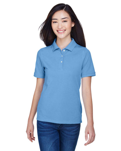 Harriton Women's Easy Blend Polo M265W #colormdl_Light College Blue