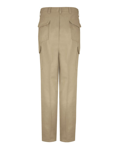 Red Kap Men's Extended Sizes Cargo Pants PC76EXT #color_Khaki - Unhemmed