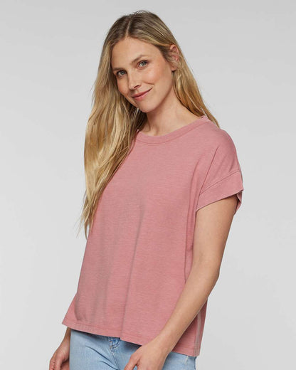 LAT Women's Relaxed Vintage Wash Tee 3502 #colormdl_Washed Mauvelous