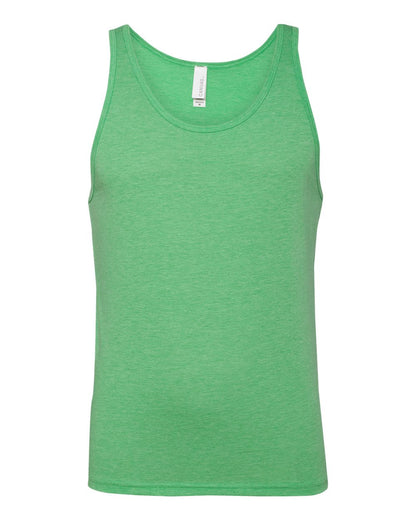 BELLA + CANVAS Jersey Tank 3480 #color_Green Triblend