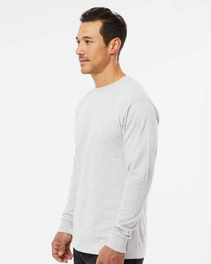 M&O Unisex Gold Soft Touch Long Sleeve T-Shirt 4820 #colormdl_Ash