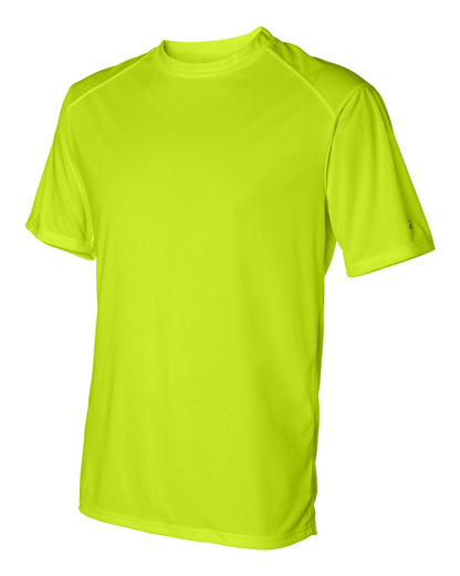 Badger B-Core Sport Shoulders T-Shirt 4120 #color_Safety Yellow