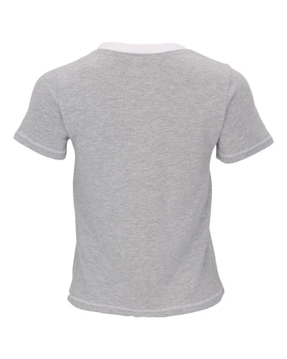 Boxercraft Women's Contrast Stitch Baby Tee BW2106 #color_Oxford Heather