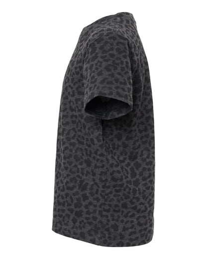 Rabbit Skins Toddler Fine Jersey Tee 3321 #color_Black Leopard