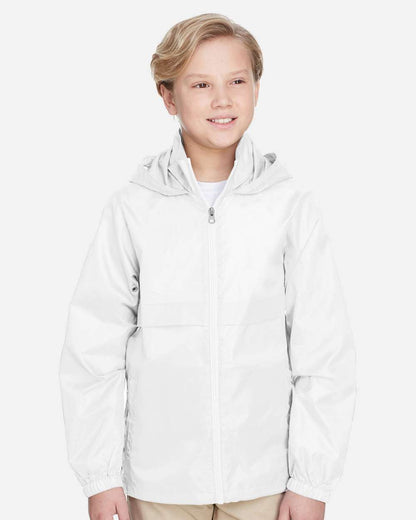 Team 365 Youth Zone Protect Lightweight Jacket TT73Y #colormdl_White