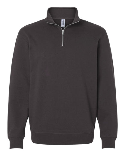 Independent Trading Co. Unisex Midweight Quarter-Zip Pullover SS4600QZ #color_Asphalt