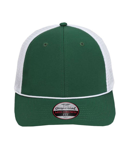Imperial The Night Owl Performance Rope Cap 7055 #color_Forest/ White