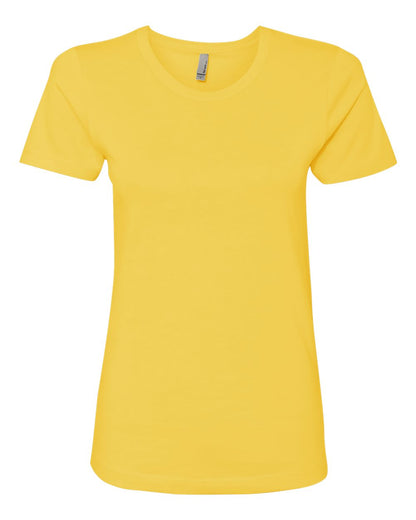 Next Level Women’s Cotton T-Shirt 3900 #color_Vibrant Yellow