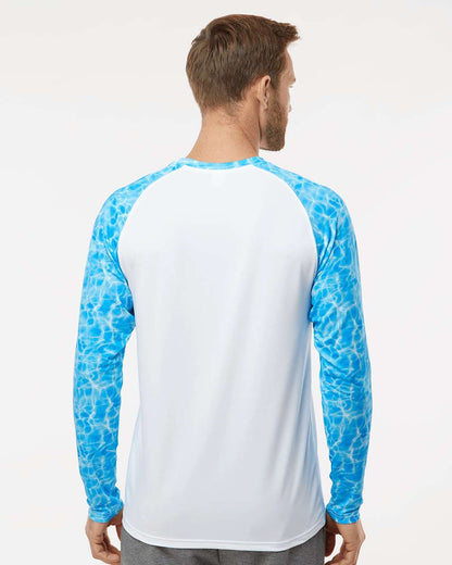Paragon Men's Panama Colorblocked Long Sleeve T-Shirt 231 #colormdl_Blue Water