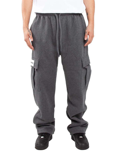 Shaka Wear Men's Fleece Cargo Pocket Sweatpants SHFCP #colormdl_Charcoal Grey