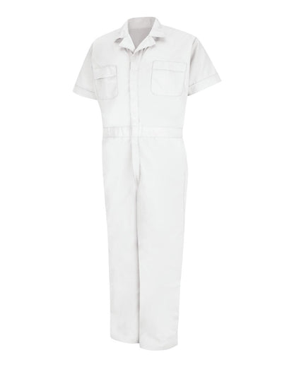 Red Kap Men's Speedsuit Short Sleeve CP40 #color_White