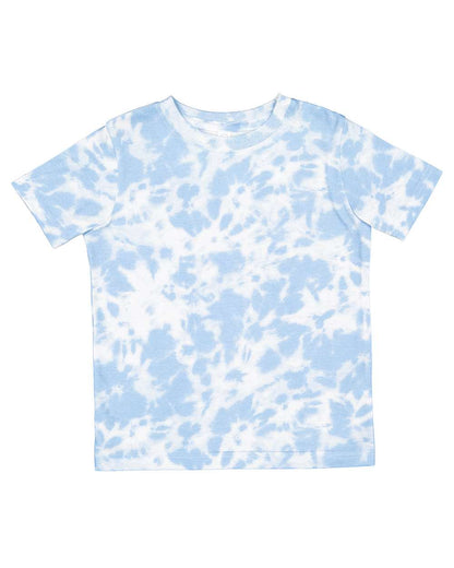 Rabbit Skins Toddler Fine Jersey Tee - Extended Colors 3321EX #color_Sky Tie Dye