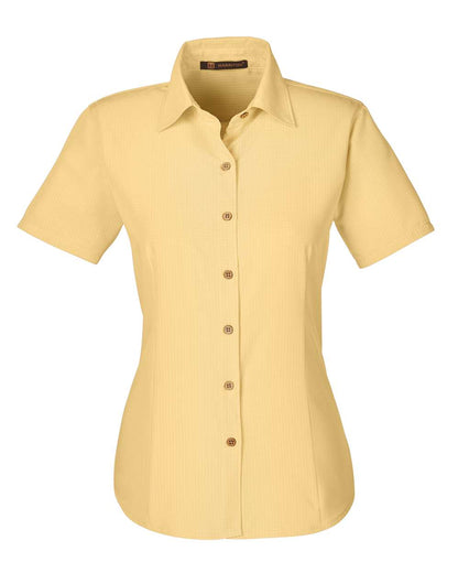 Harriton Women's Barbados Textured Camp Shirt M560W #color_Pineapple