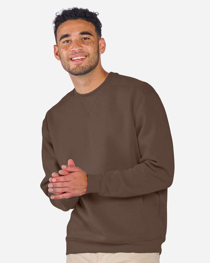 Boxercraft Men's Fleece Crewneck Sweatshirt BM5101 #colormdl_Espresso