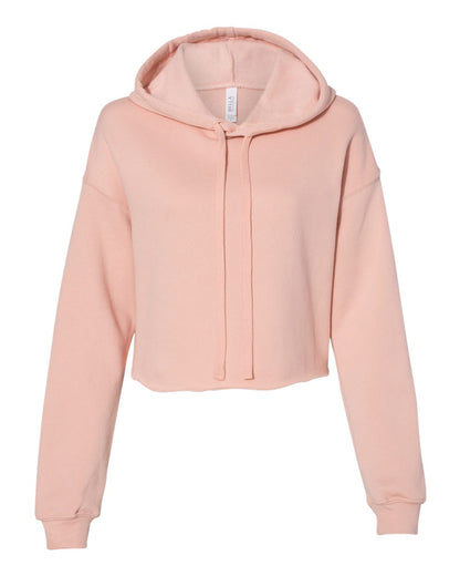 BELLA + CANVAS Women's Crop Fleece Hoodie 7502 #color_Peach